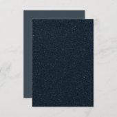Custom Textured Charcoal RSVP – Matte Sparkle Card (正面/裏面)