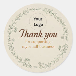 Custom Thank You Business Sticker –Packaging Label ラウンドシール