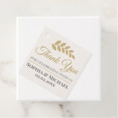 Custom Thank You for Wedding Elegant Template フェイバータグ (インサイチュ)