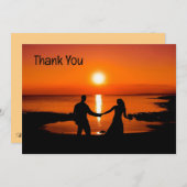 Custom Thank You Wedding Photo Thank You Card サンキューカード (正面/裏面)