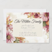 Custom Thanksgiving Dinner Pumpkin Invitation 招待状 (裏面)