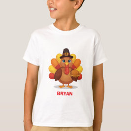 Custom Thanksgiving Turkey Kids Tシャツ