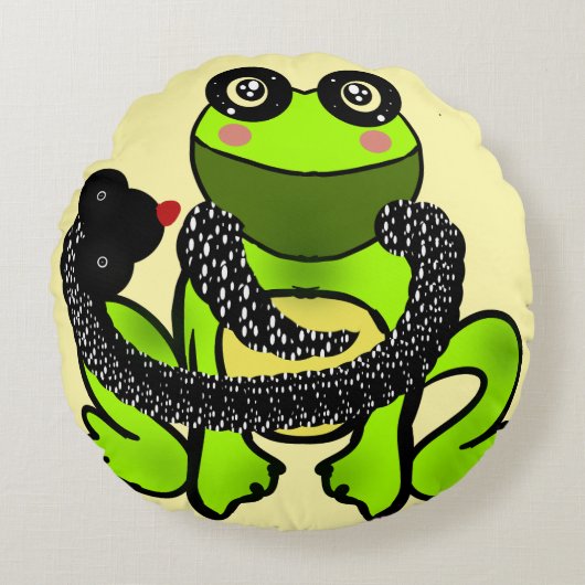 Custom The Friendship gift ラウンドクッション (正面)