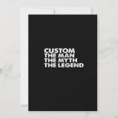 custom  the  man the myth the legend 招待状 (正面)