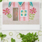 Custom The Signature Whimsy (Pink & Teal)  キッチンタオル (折り畳み)