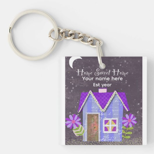 Custom The Signature Whimsy (Pink & Teal) Keychain キーホルダー (正面)