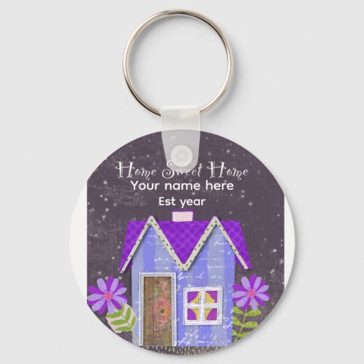 Custom The Signature Whimsy (Pink & Teal) Keychain キーホルダー (正面)