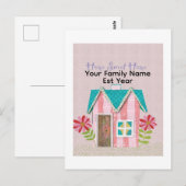 Custom The Signature Whimsy (Pink & Teal) Postcard ポストカード (正面/裏面)