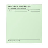 Custom Therapeutic Prescription Note Pad for Docto ノートパッド (正面)