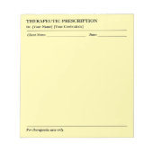 Custom Therapeutic Prescription Note Pad for Docto ノートパッド (正面)