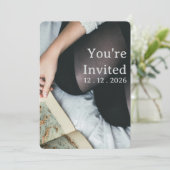 Custom Time and Place Event Invitations 招待状 (スタンド正面)