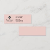 Custom tiny business logo simple modern minimalist スキニー名刺 (正面/裏面)