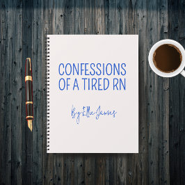 Custom Tired RN Nurse Journal Gift for Nurse Grad ノートブック