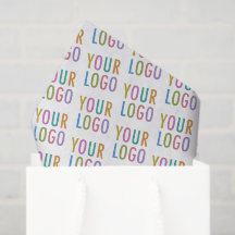 Custom Tissue Paper with Logo Online USA White