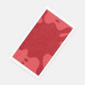Custom Tomato Red Abstract Drip Paper Napkins (コーナー)