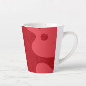 Custom Tomato Red Blob Mug – Editable Design カフェラテマグ (右)