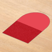 Custom Tomato Red Block Acrylic Invitation アクリル招待状 (レイダウン)