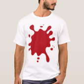 Custom Tomato Red Drip T-Shirt Tシャツ (正面)