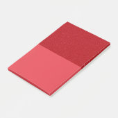 Custom Tomato Red Glitter Block Notes ポストイット (アングル)