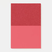 Custom Tomato Red Glitter Block Notes ポストイット (正面)