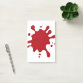 Custom Tomato Red Paint Splash Post-It Notes ポストイット (オフィス)