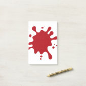 Custom Tomato Red Paint Splash Post-It Notes ポストイット (デスク上)