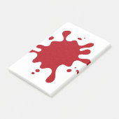 Custom Tomato Red Paint Splash Post-It Notes ポストイット (アングル)