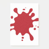 Custom Tomato Red Paint Splash Post-It Notes ポストイット (正面)
