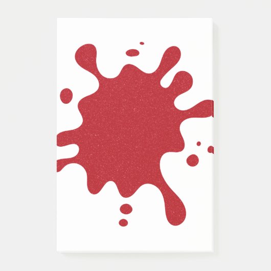 Custom Tomato Red Paint Splash Post-It Notes ポストイット (正面)