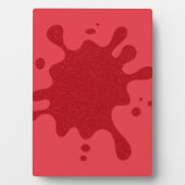 Custom Tomato Red Splash Display Plaque フォトプラーク (正面)