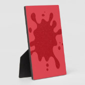 Custom Tomato Red Splash Display Plaque フォトプラーク (側面)