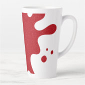 Custom Tomato Red Splash Noise Latte Mug カフェラテマグ (右)