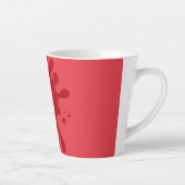 Custom Tomato Red Splat Mug – Editable Design カフェラテマグ (右)