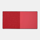 Custom Tomato Red Split Desk Mat – Bold & Clean デスクマット (正面)