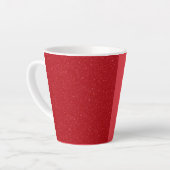 Custom Tomato Red Split Latte Mug カフェラテマグ (左アングル)