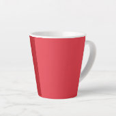 Custom Tomato Red Split Latte Mug カフェラテマグ (右アングル)