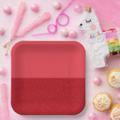 Custom Tomato Red Split Paper Plates ペーパープレート (パーティー)