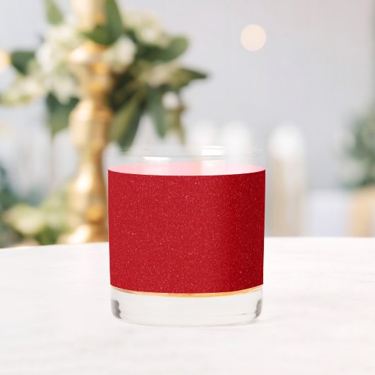 Custom Tomato Red Texture Rocks Glass – 12 oz ウイスキーグラス (インサイチュ (ウェディング))
