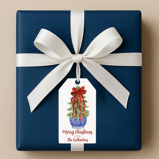 Custom Topiary Christmas Tree ギフトタグ