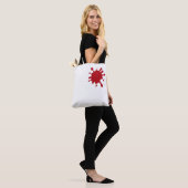Custom Tote Bag – Red Splash Print トートバッグ (モデル)