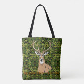 Custom tote bag with whitetail design トートバッグ (裏面)