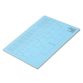Custom tournament draw template for 64 players ノートパッド (アングル)