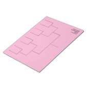 Custom tournament draw template for 8 players ノートパッド (アングル)