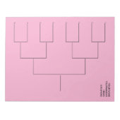 Custom tournament draw template for 8 players ノートパッド (正面)