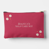 Custom Travel Gift for Women Personalized Daisy アクセサリーポーチ (裏面)