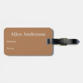 Custom Travel Gift for Women Personalized Daisy ラゲッジタグ (裏面横)