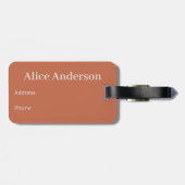 Custom Travel Gift for Women Personalized Daisy ラゲッジタグ (裏面横)