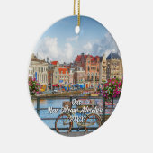 Custom Travel Photo Christmas Tree セラミックオーナメント (右)