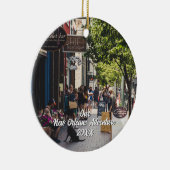 Custom Travel Photo Christmas Tree セラミックオーナメント (右)