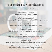 Custom Travel Stamp Photo Memory Mug コーヒーマグカップ